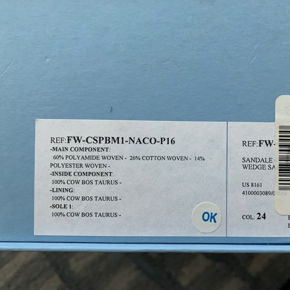 Lanvin Denim Wedge Sandal - Picture 3 of 8